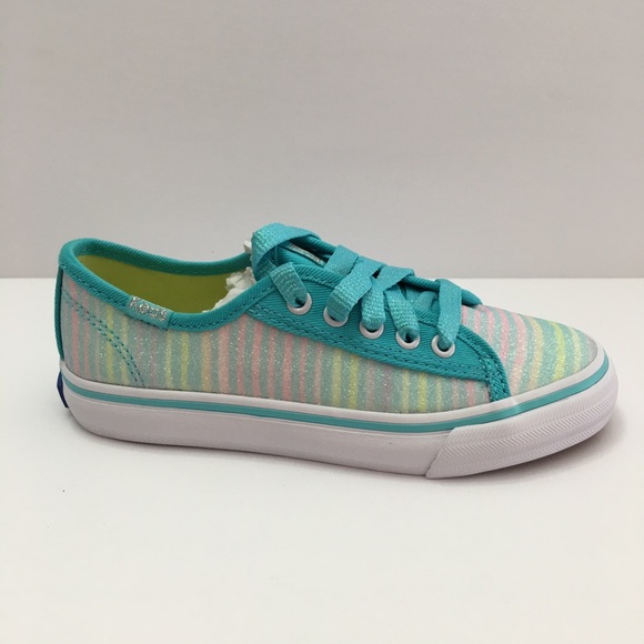 Keds Girl Double Up Turquoise Sugar Dip Sneaker - Picture 2 of 5